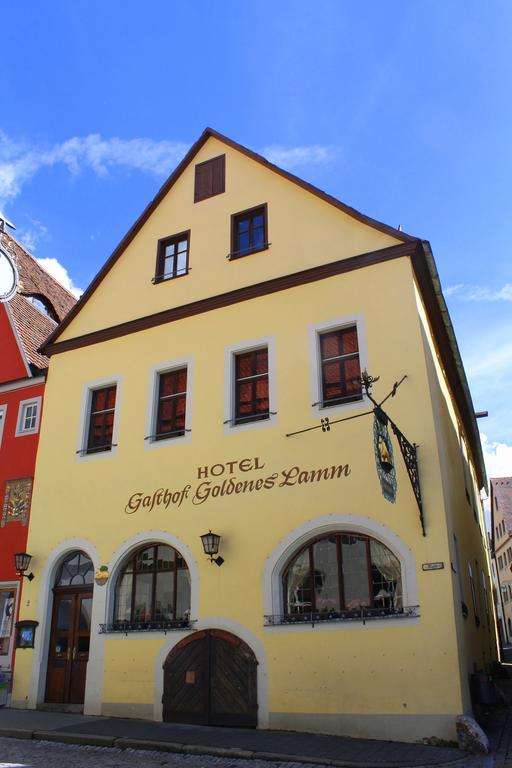 Hotel Goldenes Lamm Rothenburg ob der Tauber Exterior foto